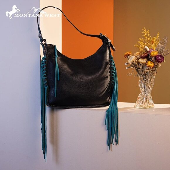 Montana West Floral Tooled Concealed Carry Hobo - Picture 1 of 11